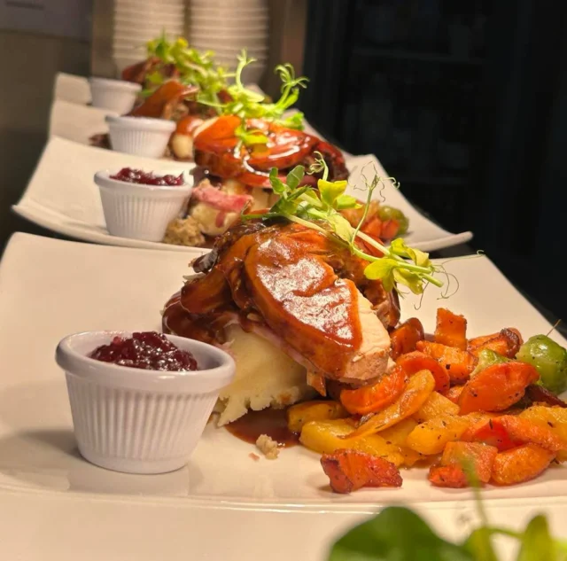 December is finally here! 
That means we will be serving roast turkey and ham every day. 🦃🦃
We are open from 12.30 today with turkey and ham or roast beef available on our Sunday lunch menu. 
Give us a call to book your table.